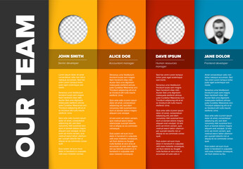 Company team presentation template