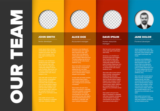 Company team presentation template