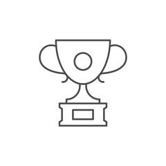 Winner cup line outline icon