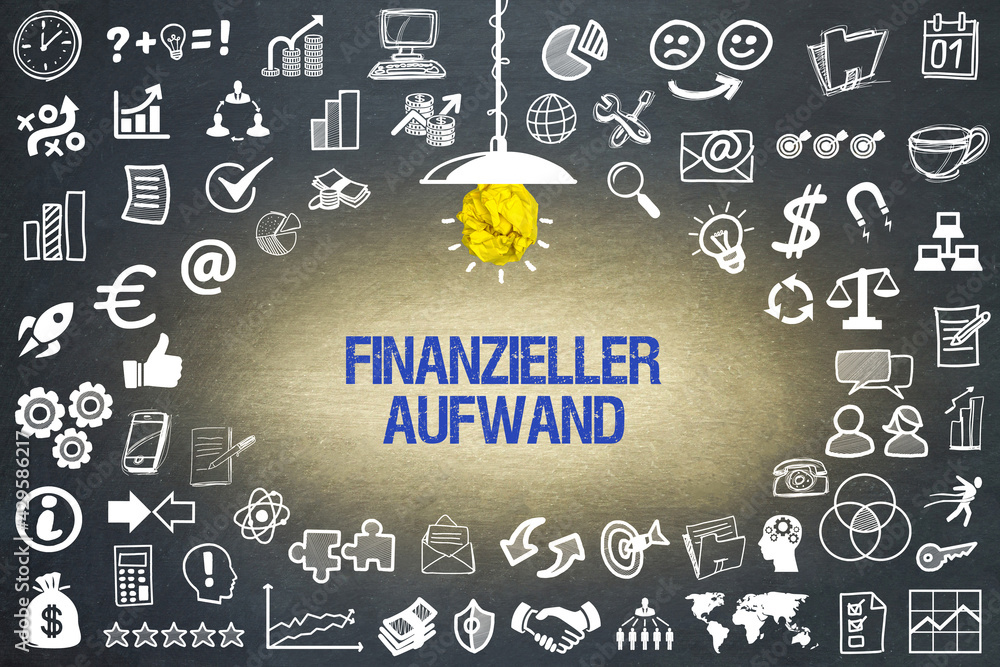 Wall mural Finanzieller Aufwand 