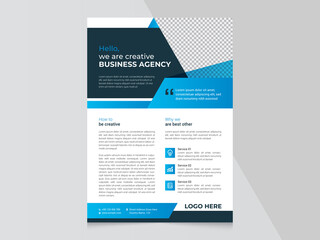 Corporate flyer template with Creative Business idea layout, Editable Flyer for Business Agency