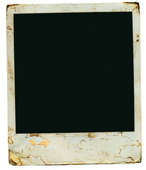 Blank super grungy vintage instant photograph. picture frame,free space for pictures and copy,...