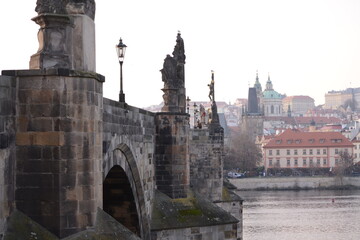 Fototapeta na wymiar the charles bridge in Prague