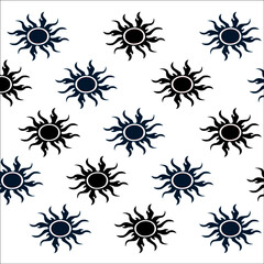sun pattern design