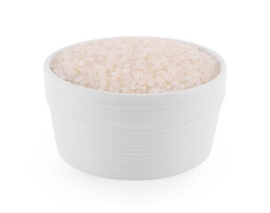 rice grains isolated on white background.