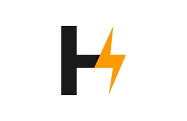 Initial H Lightning Logo