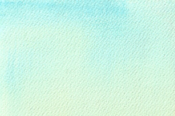 Abstract watercolor  blue texture background. Hand made on grain paper. Sky