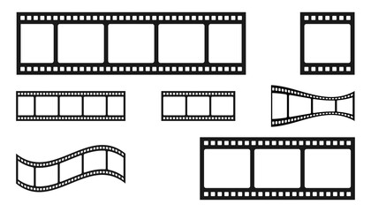 Vector Film Strips. Cinema Film Strip concept. Template Film Strip, isolated. Vector illustration