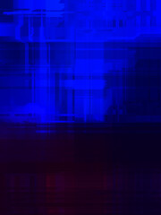 Geometric multicolored intersecting lines. Graphic illustration of digital technology. Abstract background.