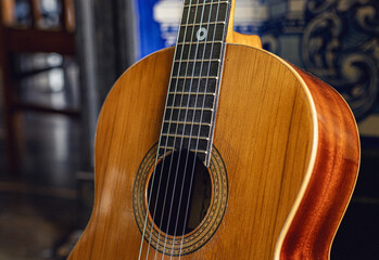 Obraz premium guitar. Musical Instruments. musical background with stringed instruments.