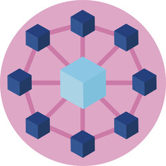 Bitcoin Icon. Vector Illustration