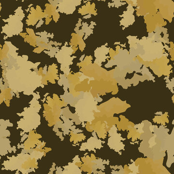 Desert camouflage of various shades of brown and beige colors