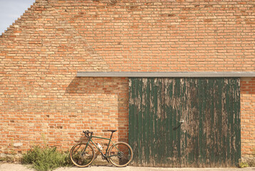 Bike against a wall
