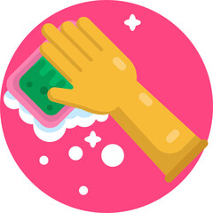 Cleaning Icon. Vector Illustration.