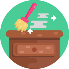 Cleaning Icon. Vector Illustration.