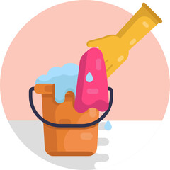 Cleaning Icon. Vector Illustration.