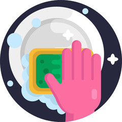 Cleaning Icon. Vector Illustration.