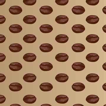Coffee beans for the pattern