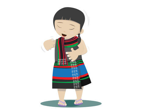 singing girl, child
