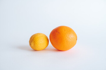 fruits on a white background