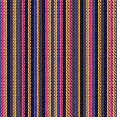 Handmade vertical stripes knitting texture