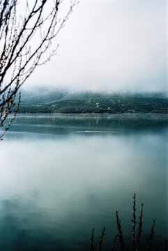 misty morning on the river