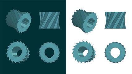 Cylindrical milling cutter © blacklight_trace