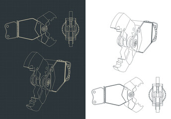 Demolition shear blueprints