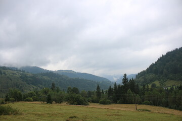 landscape with mountains