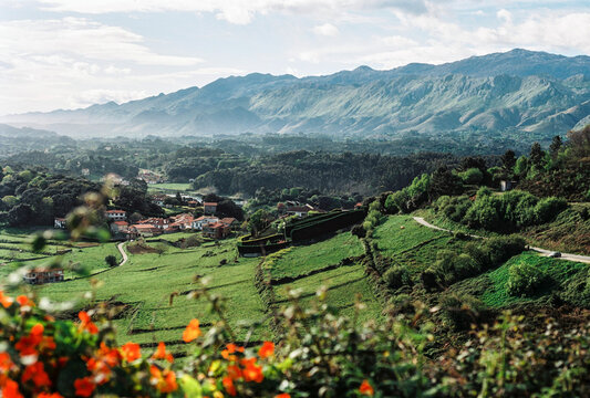 view of the mountains