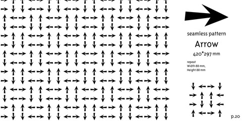 矢印のシームレスパターン_20
