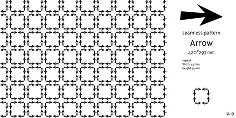 矢印のシームレスパターン_19