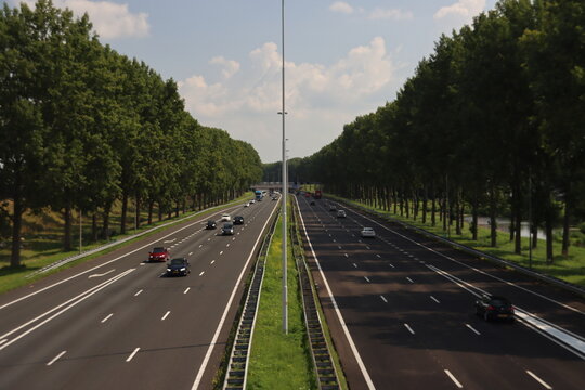 Snelweg A20 nabij Nieuwerkerk aan den IJssel buiten de spits