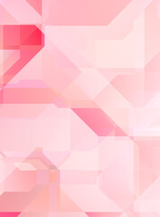 Layers of colorful and vibrant geometrical shapes. Digital illustration of a tech layout. Futuristic design template.