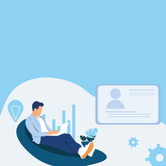 businessman with laptop