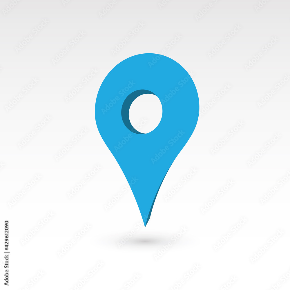 Aufkleber map pointer - 3d vector object