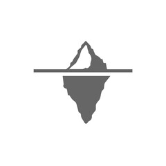 iceberg icon. bitmap illustration
