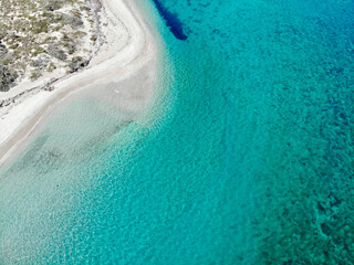 aerial view of the barrier reef in western australia