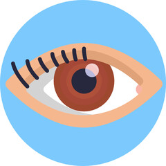 Human Anatomy Icon. Vector Illustration. Eye