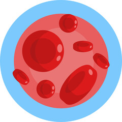 Human Anatomy Icon. Vector Illustration. Blood