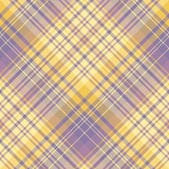 Seamless pattern in yellow and violet colors for plaid, fabric, textile, clothes, tablecloth and other things. Vector image. 2