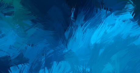 Abstract background of colorful brush strokes. Brushed vibrant wallpaper. Painted artistic creation. Unique and creative illustration.