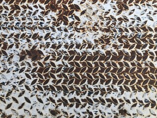Abstract background vintage metal plate, Iron surface with rust.

