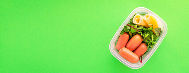 fresh salad healthy meal container weekly menu lunch box portion eating organic diet food food...