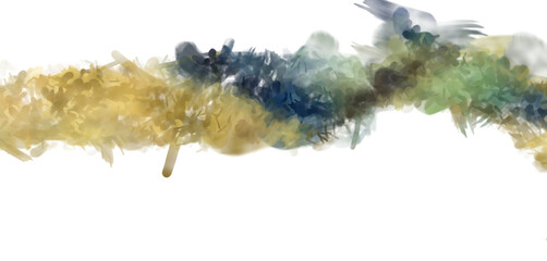 Brushed Painted Abstract Background. Brush stroked painting. Artistic vibrant and colorful wallpaper..