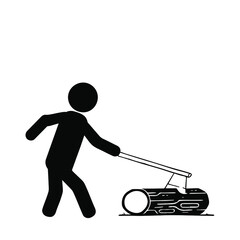 Woodcutter icon vector isolated on white background, logo concept of Woodcutter sign on transparent background, filled black symbol