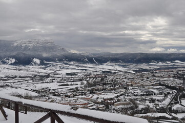 landscape with snow