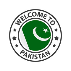 Welcome to Pakistan. Collection of welcome icons.