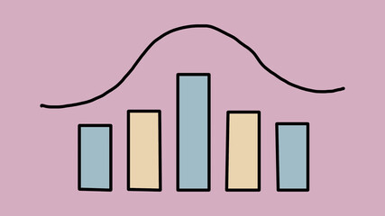 Infographic diagram bar chart,illustration can be used as template in presentation,web banner design,business, economy,statistic flyer and slide