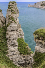 Etretat - turquoise sea and alabaster cliff! Etretat is a commune in the Seine-Maritime department in the Haute-Normandie region in northwestern France. Etretat is now a famous French seaside resort.